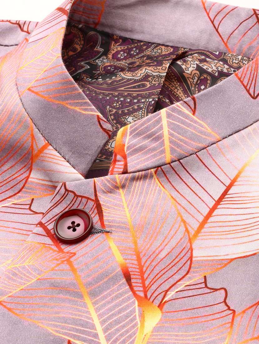 men printed long sleeve bandhgalas casual blazer - 21721515 -  Standard Image - 6