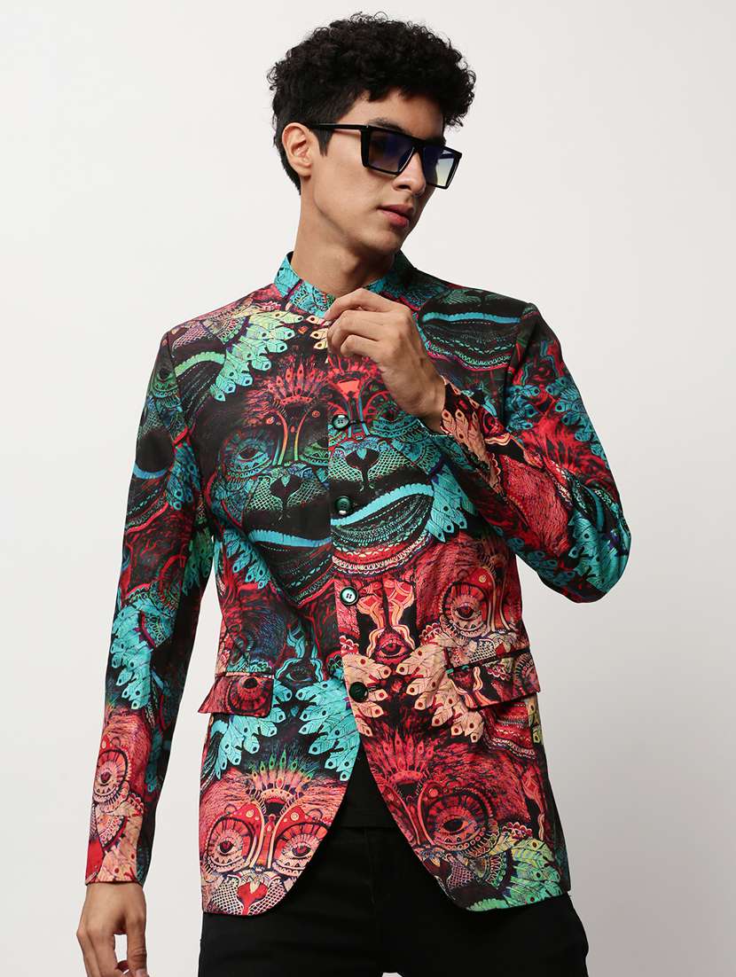 Men Printed Long Sleeve Bandhgalas Casual Blazer - 21721516 -  Standard Image - 1