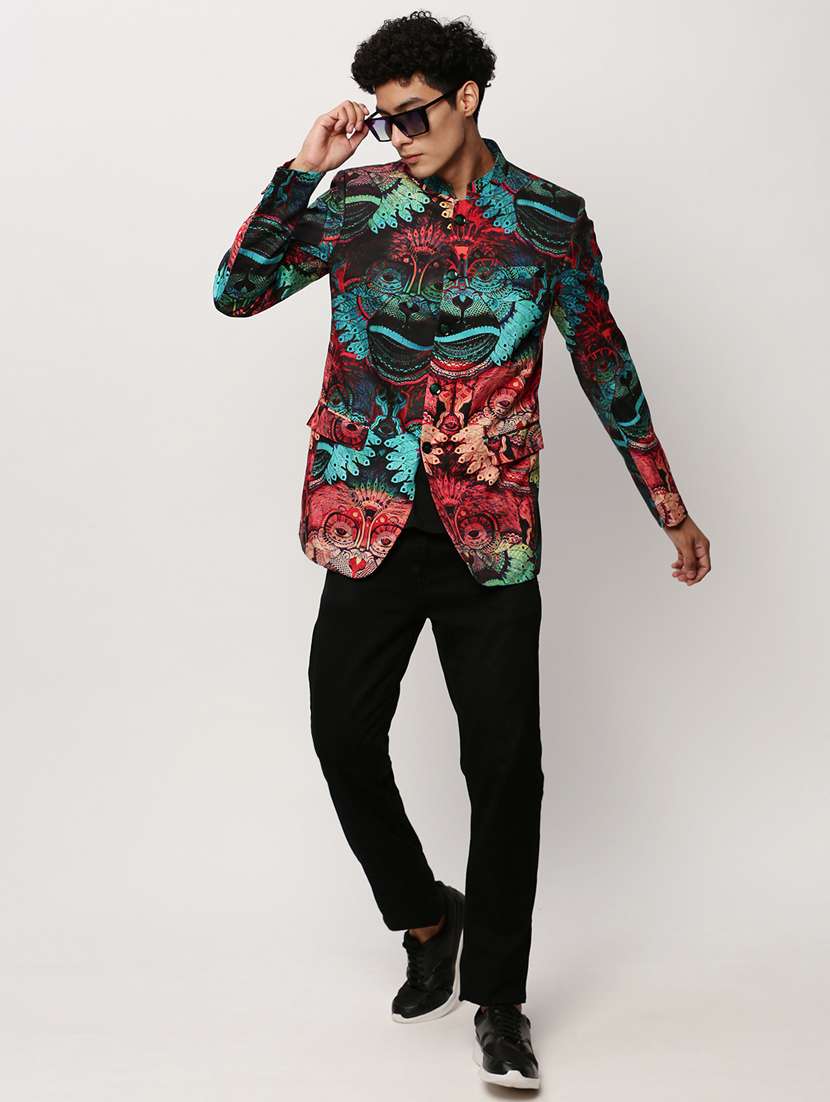 Men Printed Long Sleeve Bandhgalas Casual Blazer - 21721516 -  Standard Image - 4
