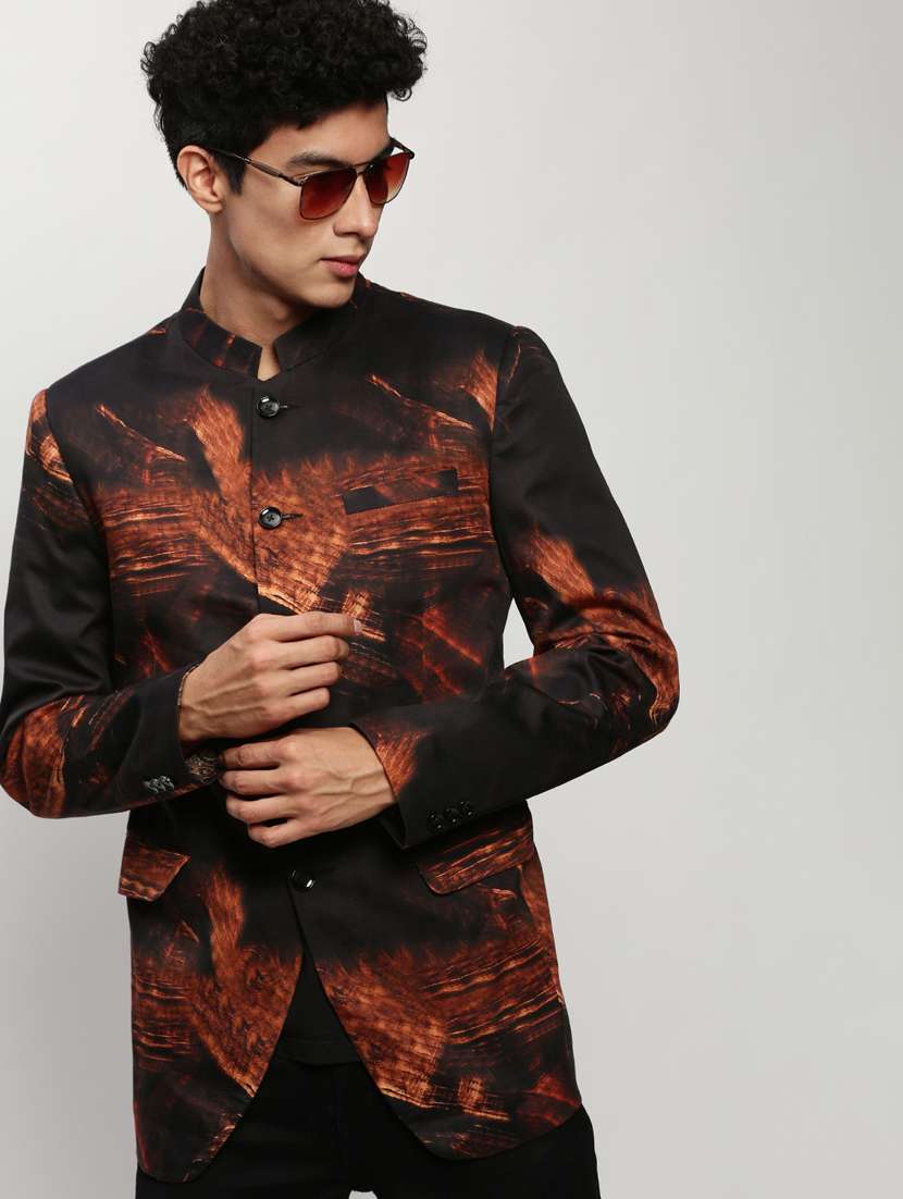 Men Printed Long Sleeve Bandhgalas Casual Blazer - 21721517 -  Standard Image - 1