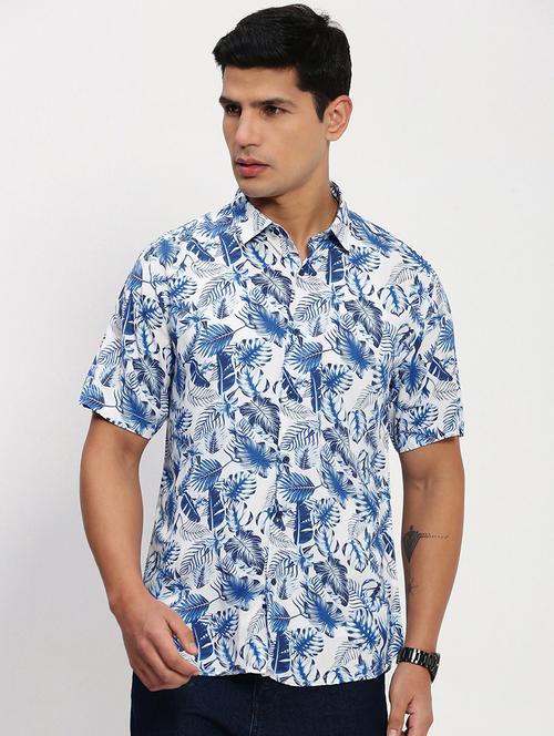 men short sleeves printed casual shirt - 21721539 -  Standard Image - 0