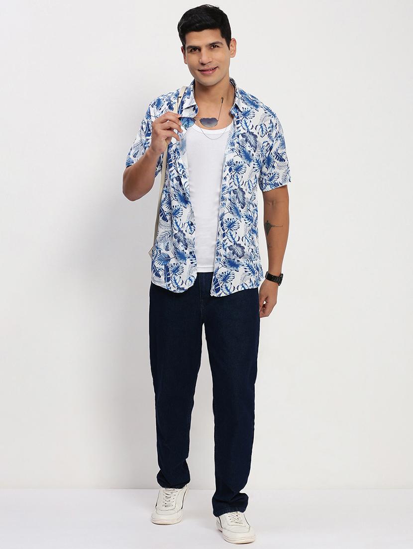 men short sleeves printed casual shirt - 21721539 - Standard Image - 4