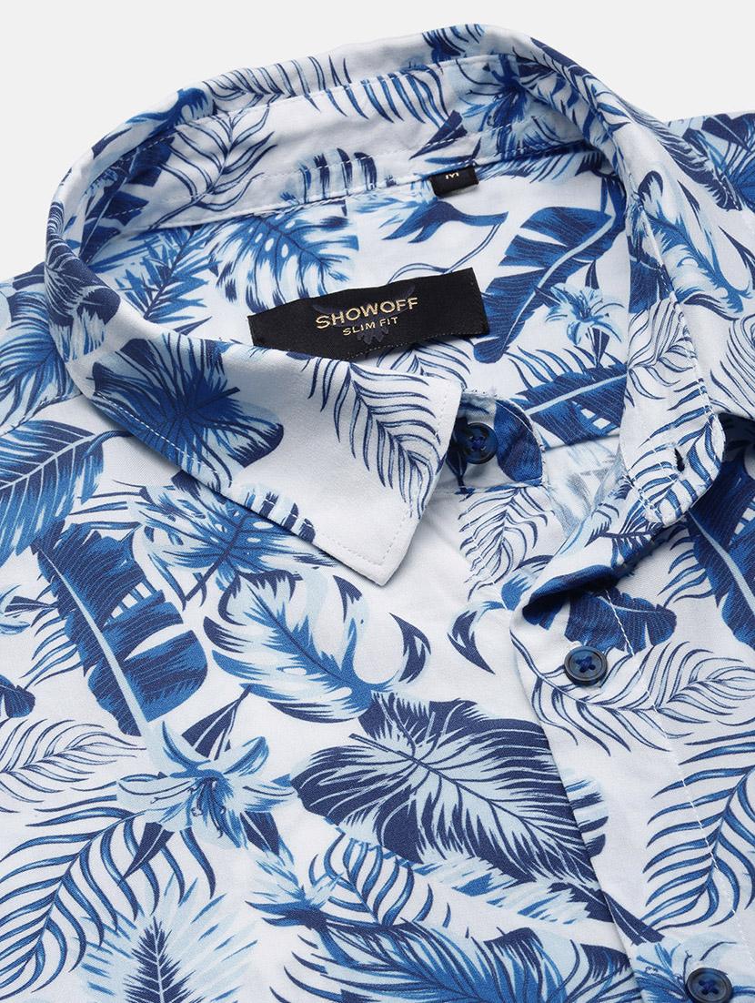 men short sleeves printed casual shirt - 21721539 - Standard Image - 6