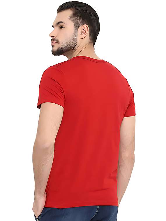 men front print short sleeve t-shirt - 21721559 -  Standard Image - 1