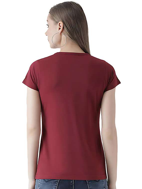women front print short sleeve t-shirt - 21721575 -  Standard Image - 1