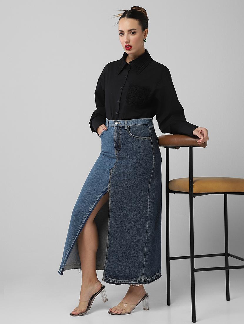 women solid long sleeve shirt - 21721651 - Standard Image - 4