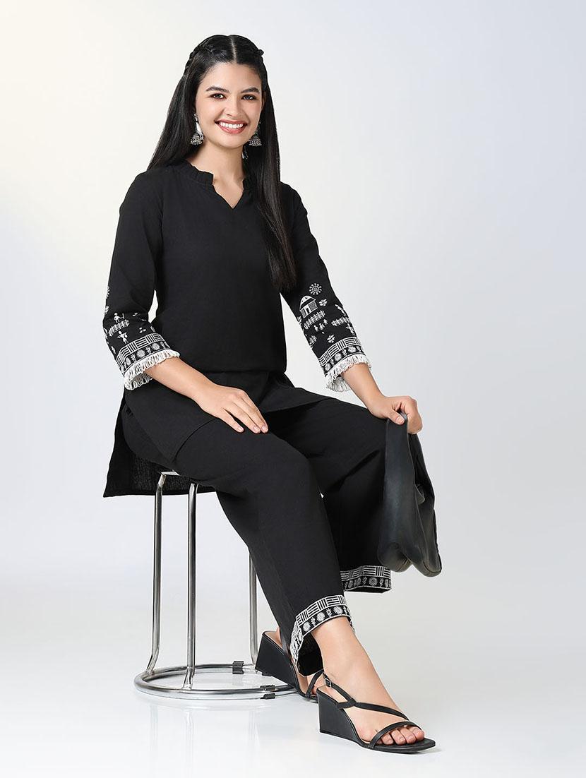 women embroidered kurta pant co-ords set - 21721658 -  Standard Image - 1