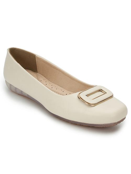 women off white slip on ballerina - 21721758 -  Standard Image - 0