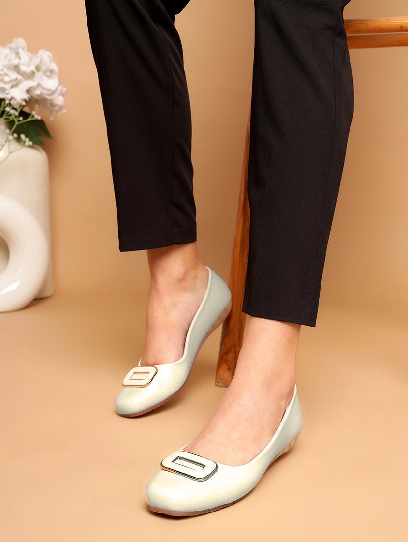 women off white slip on ballerina - 21721758 - Standard Image - 6