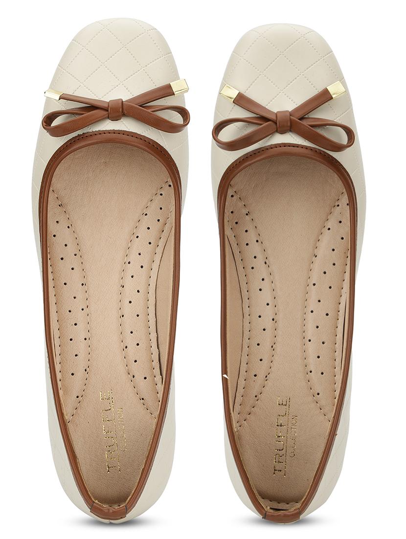 women off white slip on ballerina - 21721761 - Standard Image - 4