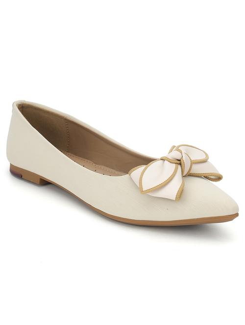 women off white slip on ballerina - 21721764 -  Standard Image - 0