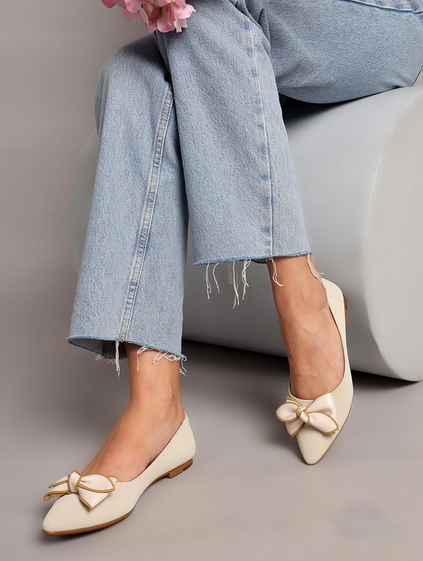 women off white slip on ballerina - 21721764 - Standard Image - 6