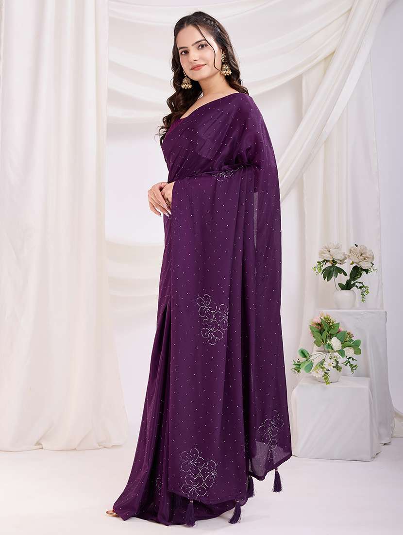 women embellished ready to wear saree with blouse - 21721794 -  Standard Image - 1