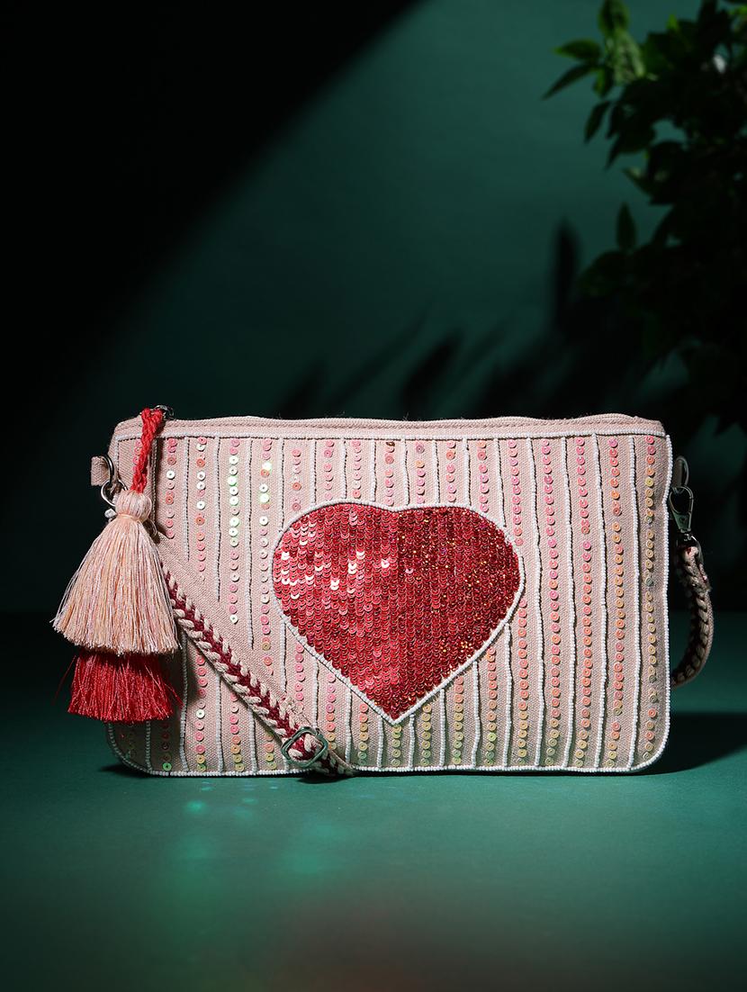 women white sequined sling bag - 21721920 -  Zoom Image - 0