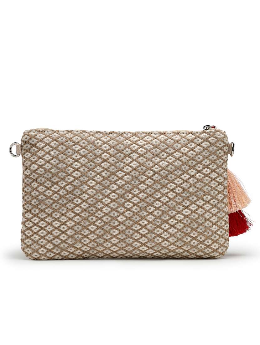 women white sequined sling bag - 21721920 -  Standard Image - 1