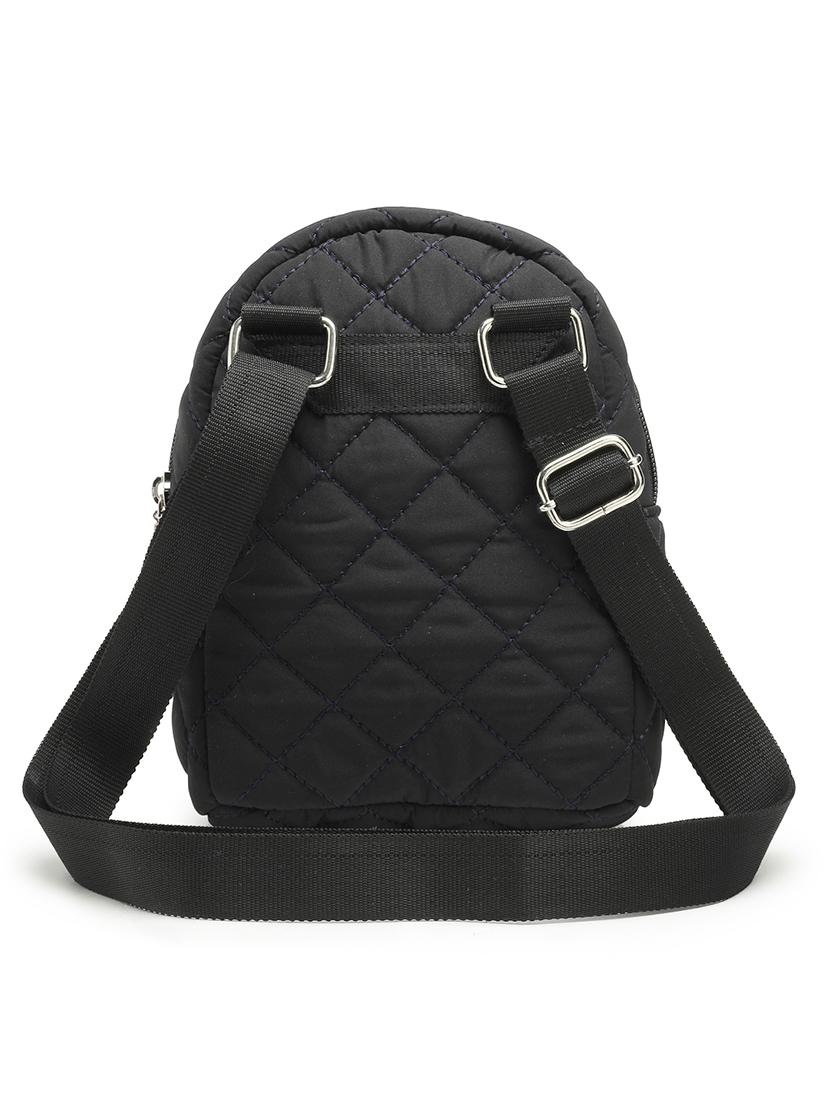 women black solid quilted sling bag - 21721926 -  Standard Image - 1