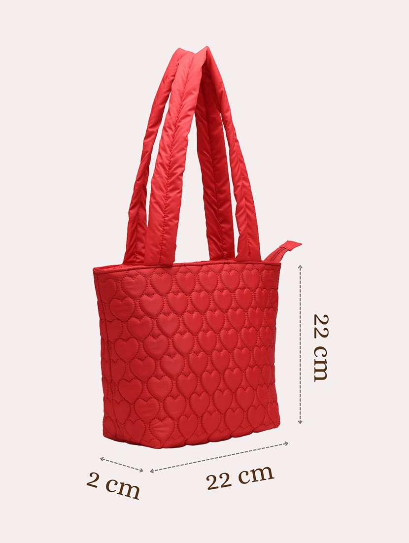 women red solid quilted handbag - 21721929 -  Standard Image - 4