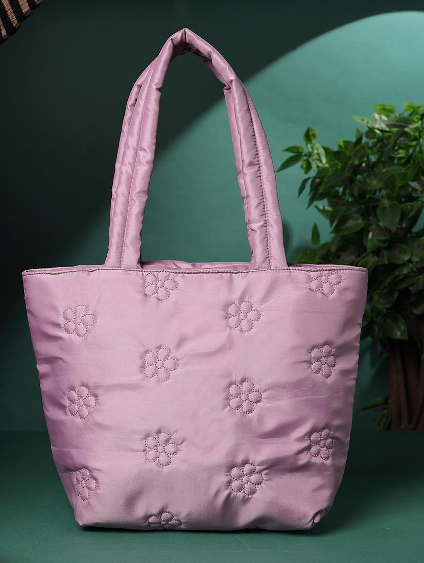 women purple solid quilted handbag - 21721930 -  Zoom Image - 0