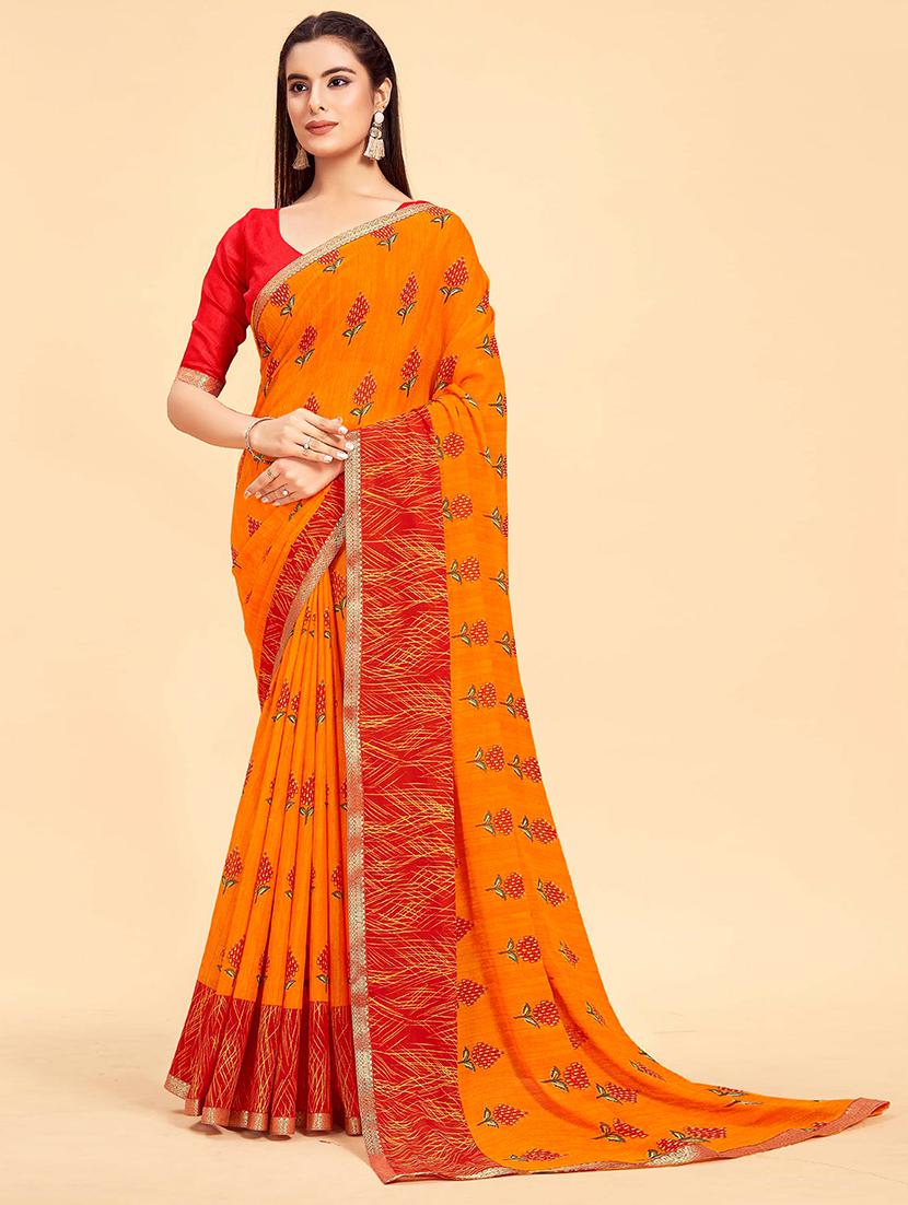 women pack of 2 printed saree with blouse - 21722111 -  Standard Image - 1