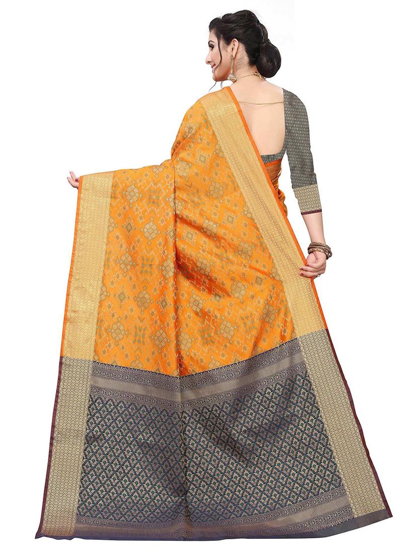 women self design banarasi saree with blouse - 21722236 -  Standard Image - 1