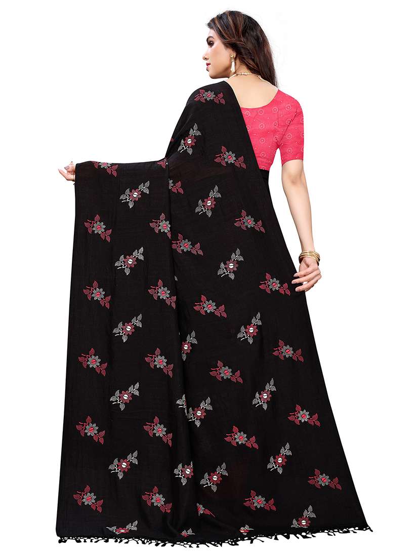 women flaral printed casual wear saree with blouse - 21722248 -  Standard Image - 1