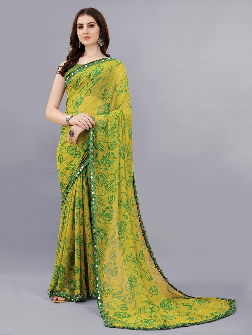 women printed casual wear saree with blouse - 21722256 - Zoom Image - 0