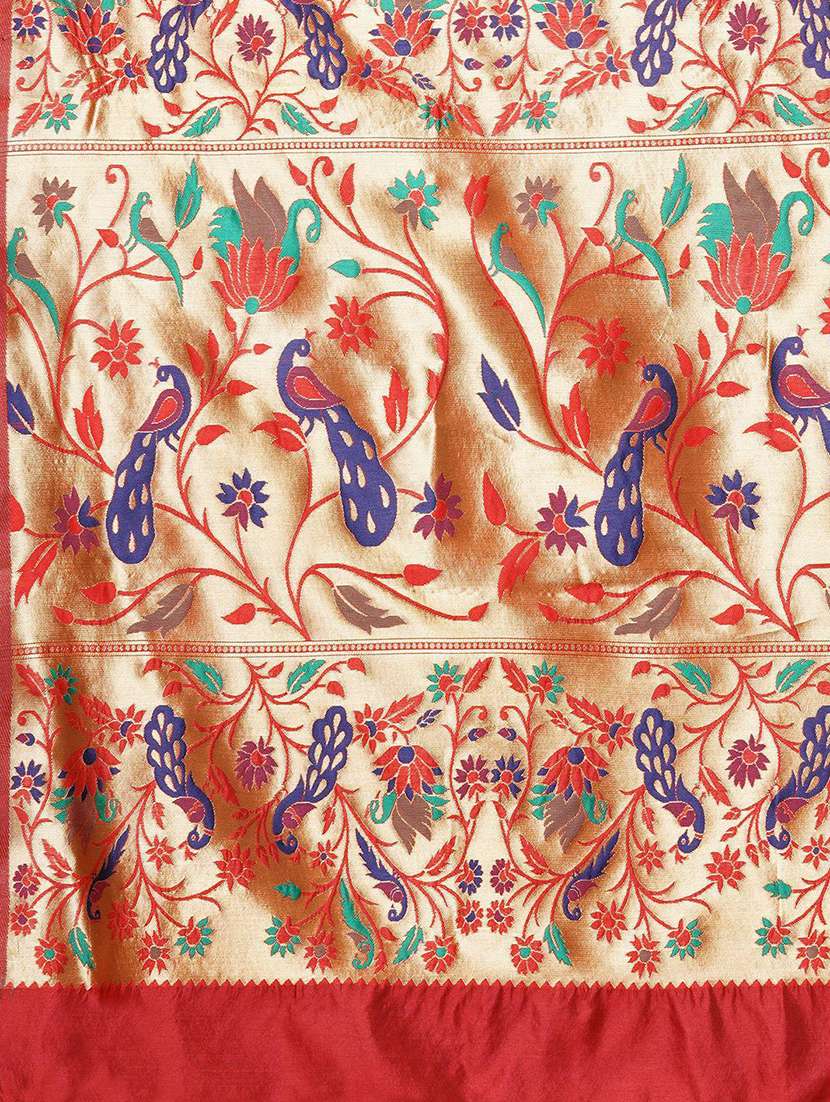 women self design banarasi saree with blouse - 21722722 -  Standard Image - 4