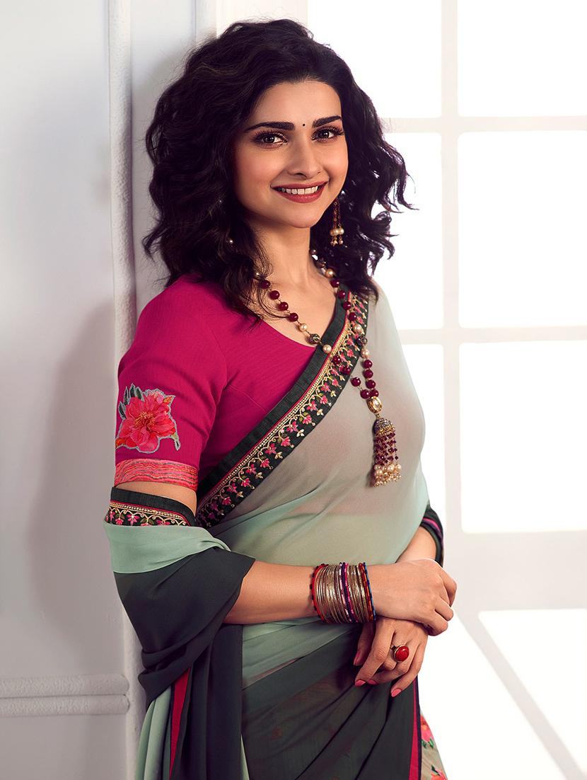 women printed casual wear saree with blouse - 21722979 - Standard Image - 1