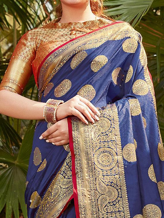 women self design banarasi saree with blouse - 21723114 -  Standard Image - 1