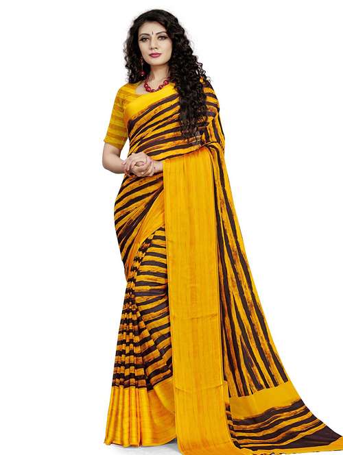 women printed casual wear saree with blouse - 21723116 -  Standard Image - 0