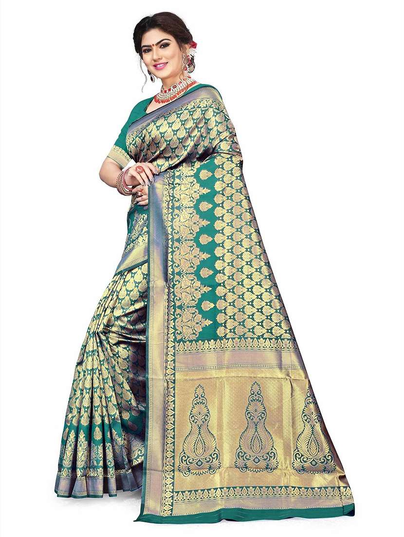 women self design banarasi saree with blouse - 21723163 -  Standard Image - 1