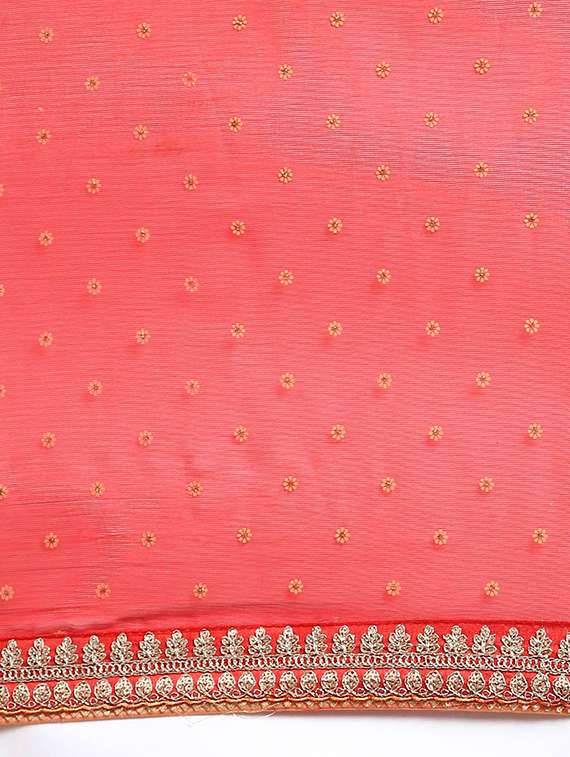 women bandhani printed embroidered saree with blouse - 21723318 -  Standard Image - 4