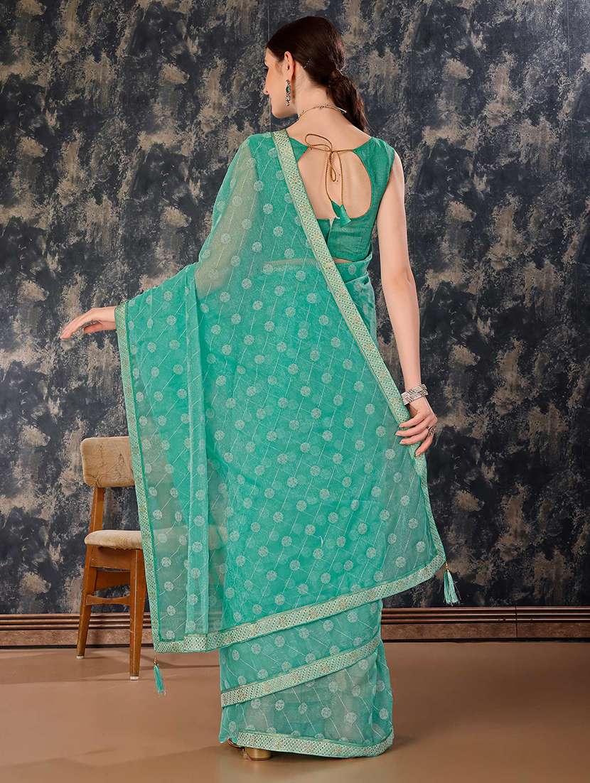 women printed casual wear saree with blouse - 21723528 -  Standard Image - 1