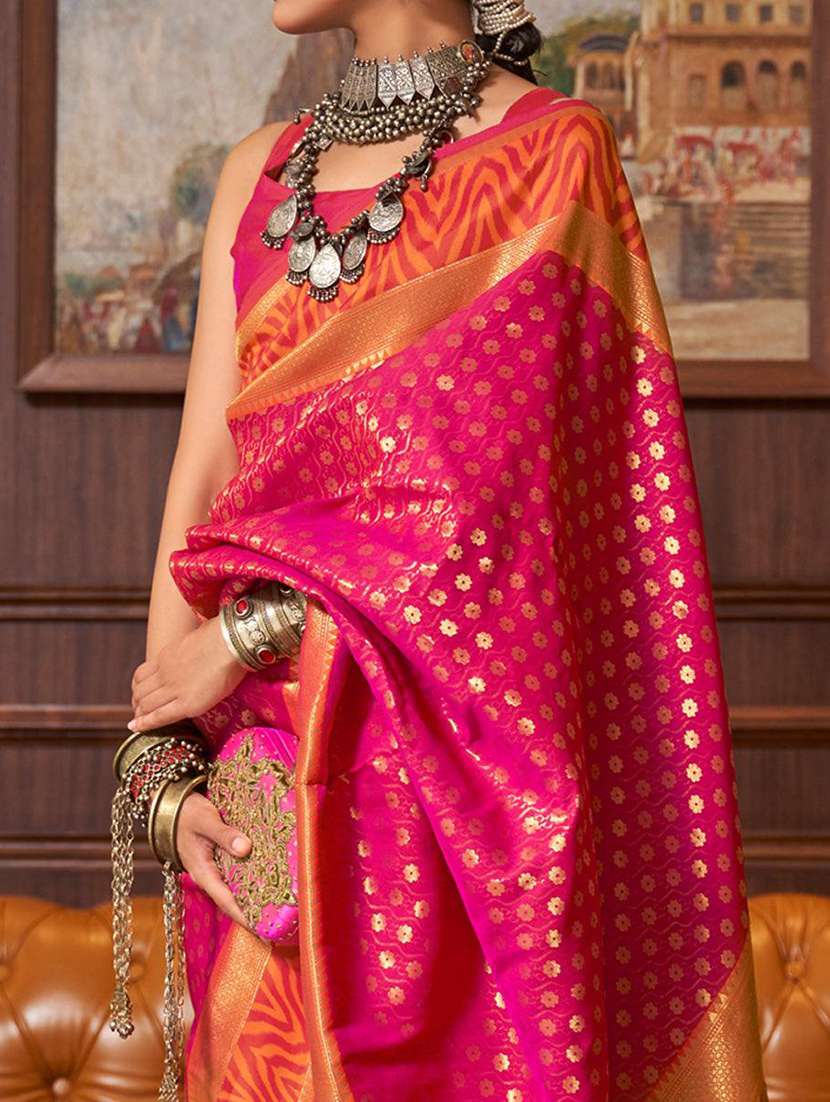 women self design banarasi saree with blouse - 21723845 -  Standard Image - 1