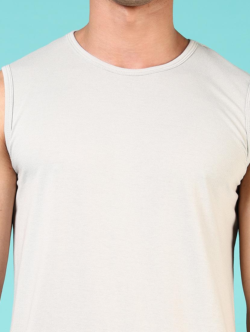 men solid sleeveless regular fit t-shirt - 21723978 - Standard Image - 4