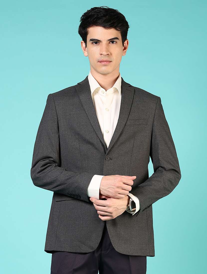 men long sleeves single breasted blazer - 21724077 -  Standard Image - 1