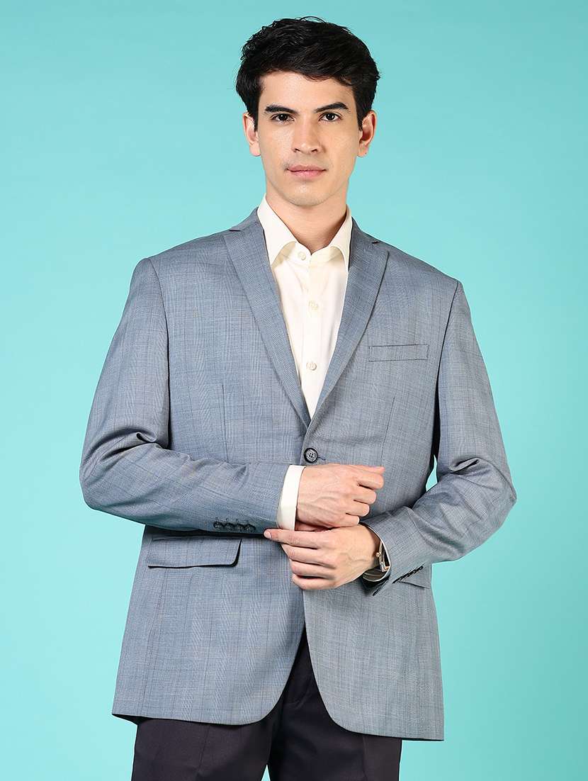 men long sleeves single breasted blazer - 21724079 - Standard Image - 1
