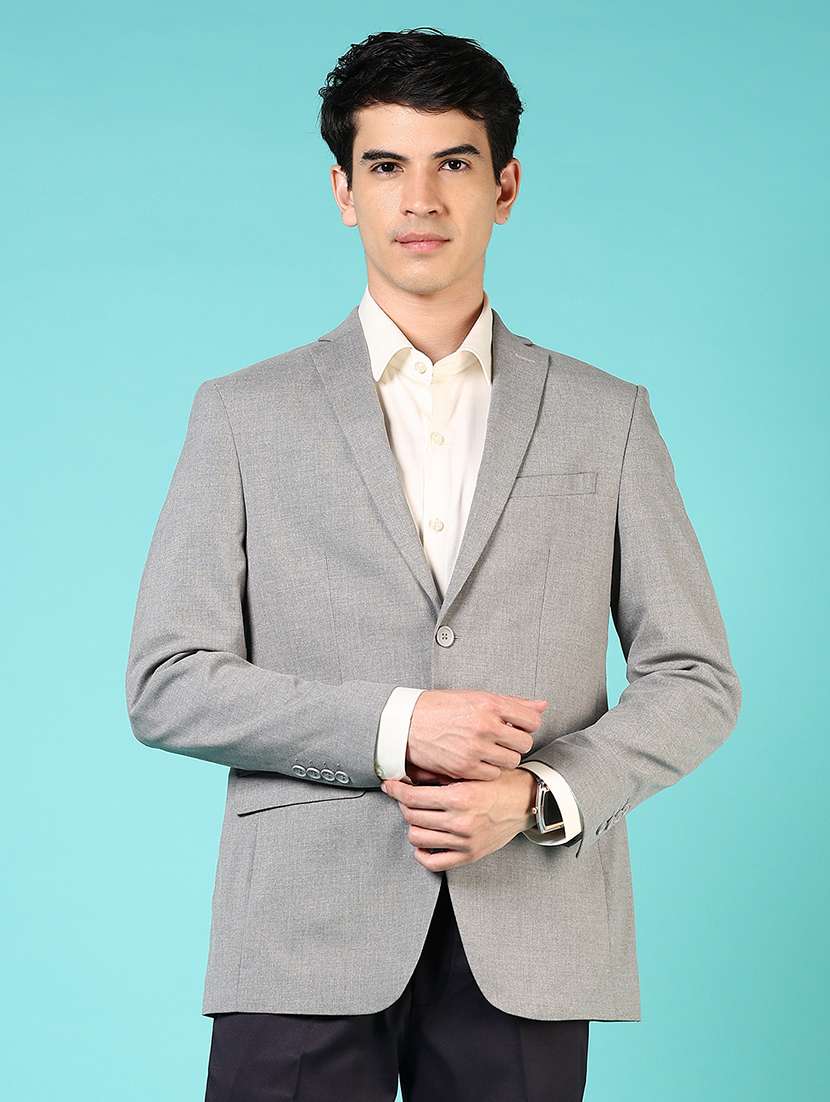 men long sleeves single breasted blazer - 21724080 -  Standard Image - 1