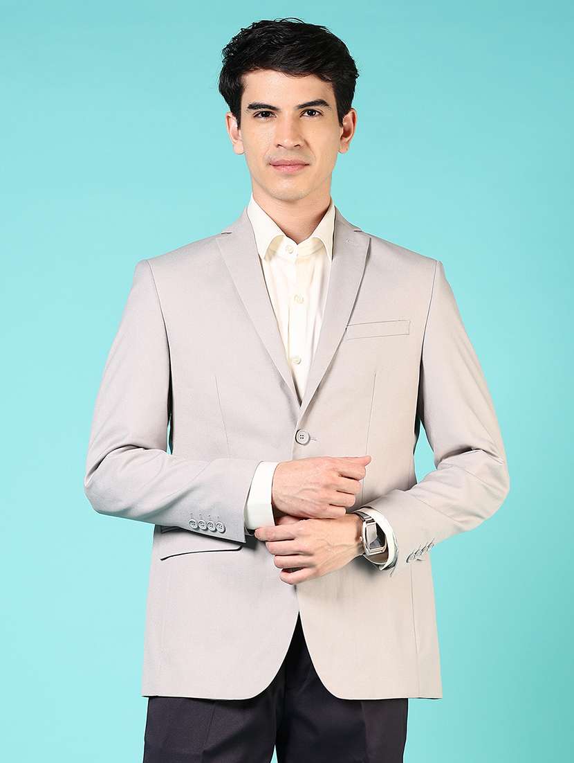 men long sleeves single breasted blazer - 21724081 -  Standard Image - 1