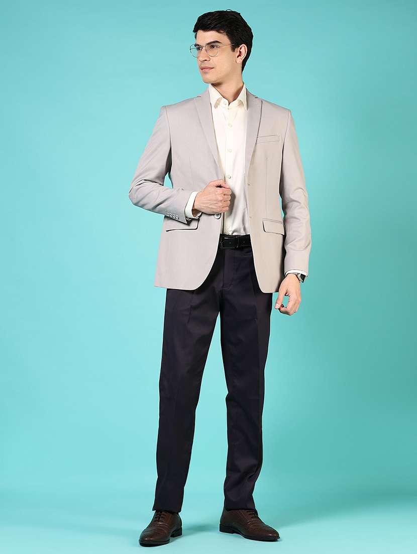 men long sleeves single breasted blazer - 21724081 - Standard Image - 4
