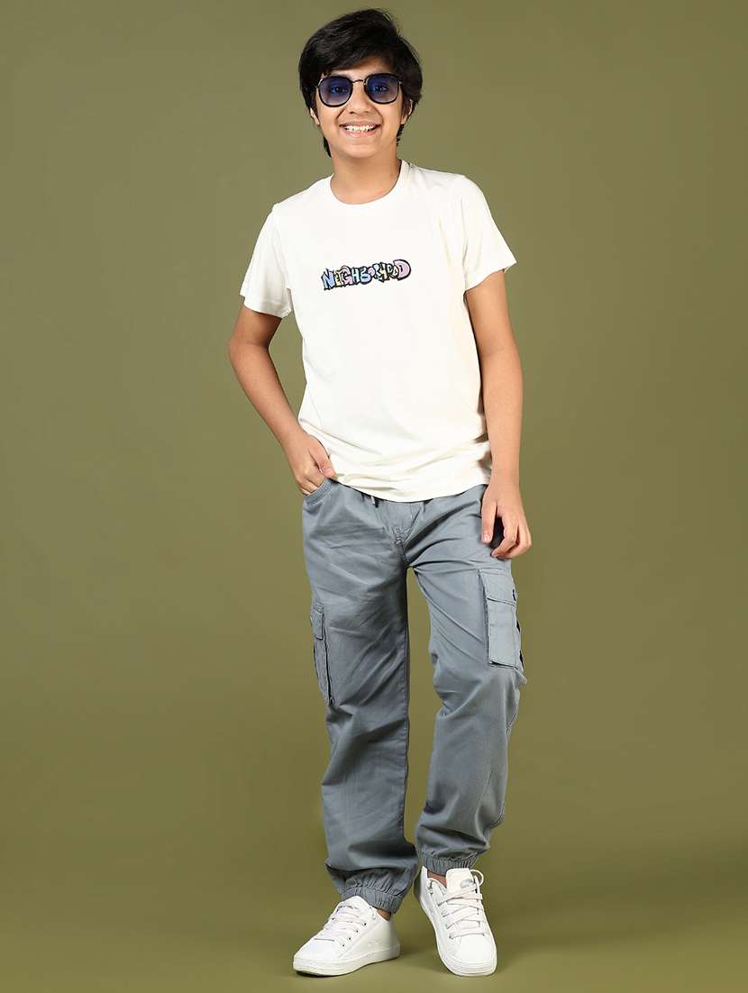 boys front & back printed round neck t-shirt - 21724112 -  Standard Image - 4