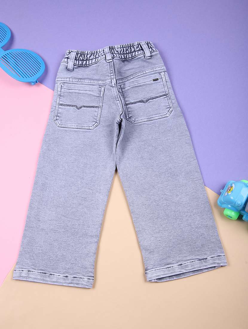 boys grey mid rise denim jeans - 21724177 -  Standard Image - 1