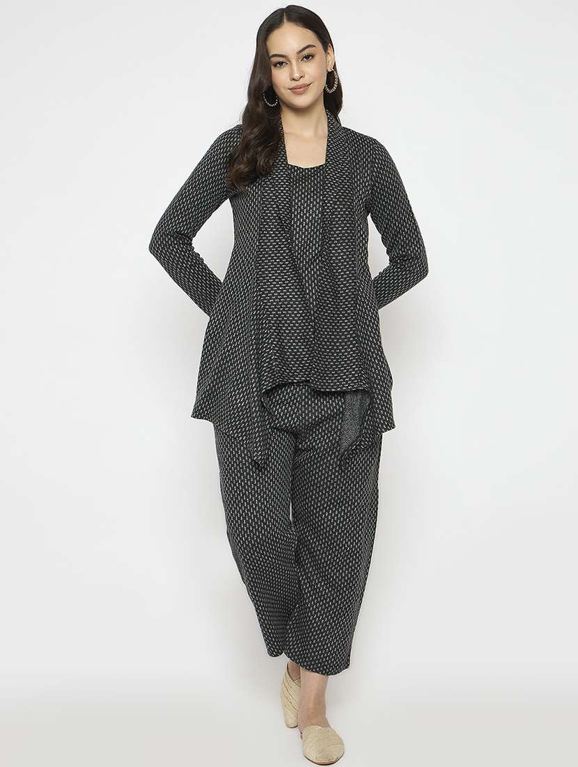 women acrylic top and palazzos co-ord set - 21724265 -  Standard Image - 1