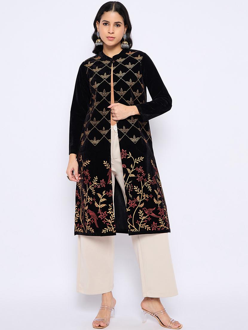 women acrylic long sleeve shrug - 21724270 -  Standard Image - 1