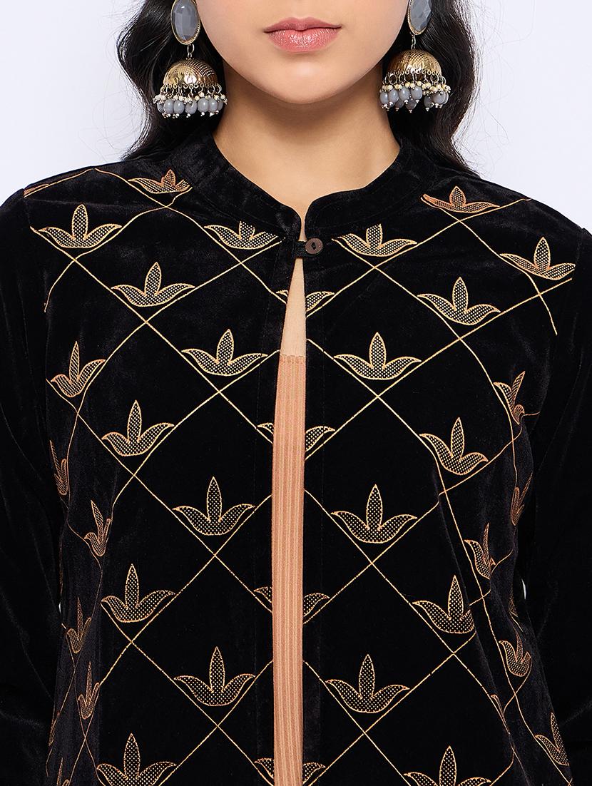 women acrylic long sleeve shrug - 21724270 - Standard Image - 4