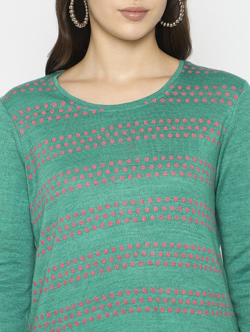 women self designed long sleeves woolen kurta - 21724274 - Standard Image - 4