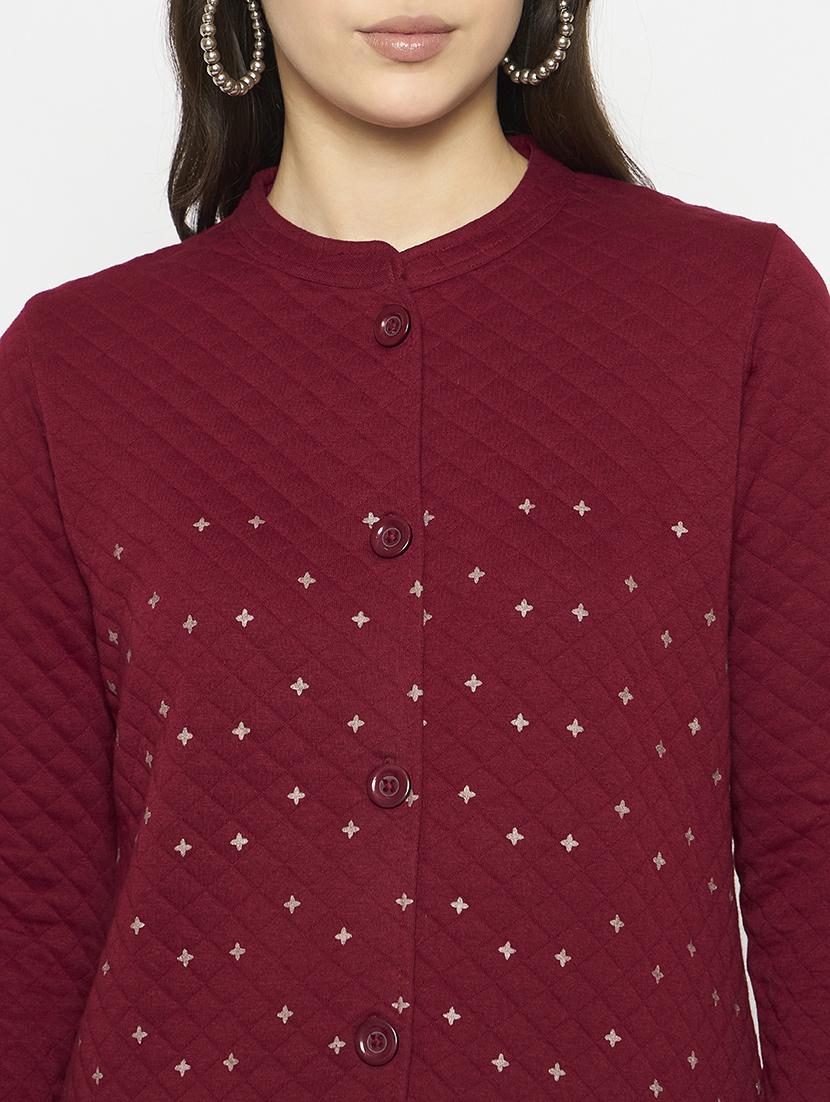 women printed long sleeves woolen kurta - 21724308 - Standard Image - 4