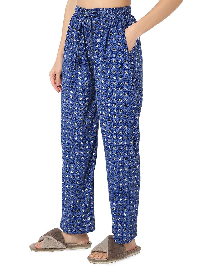 women printed high rise sleepwear pyjama - 21724342 -  Standard Image - 1