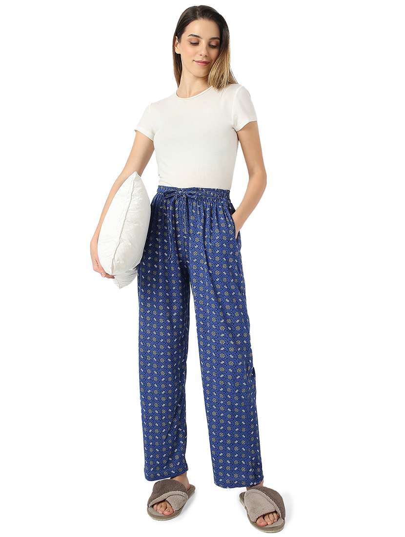 women printed high rise sleepwear pyjama - 21724342 -  Standard Image - 4