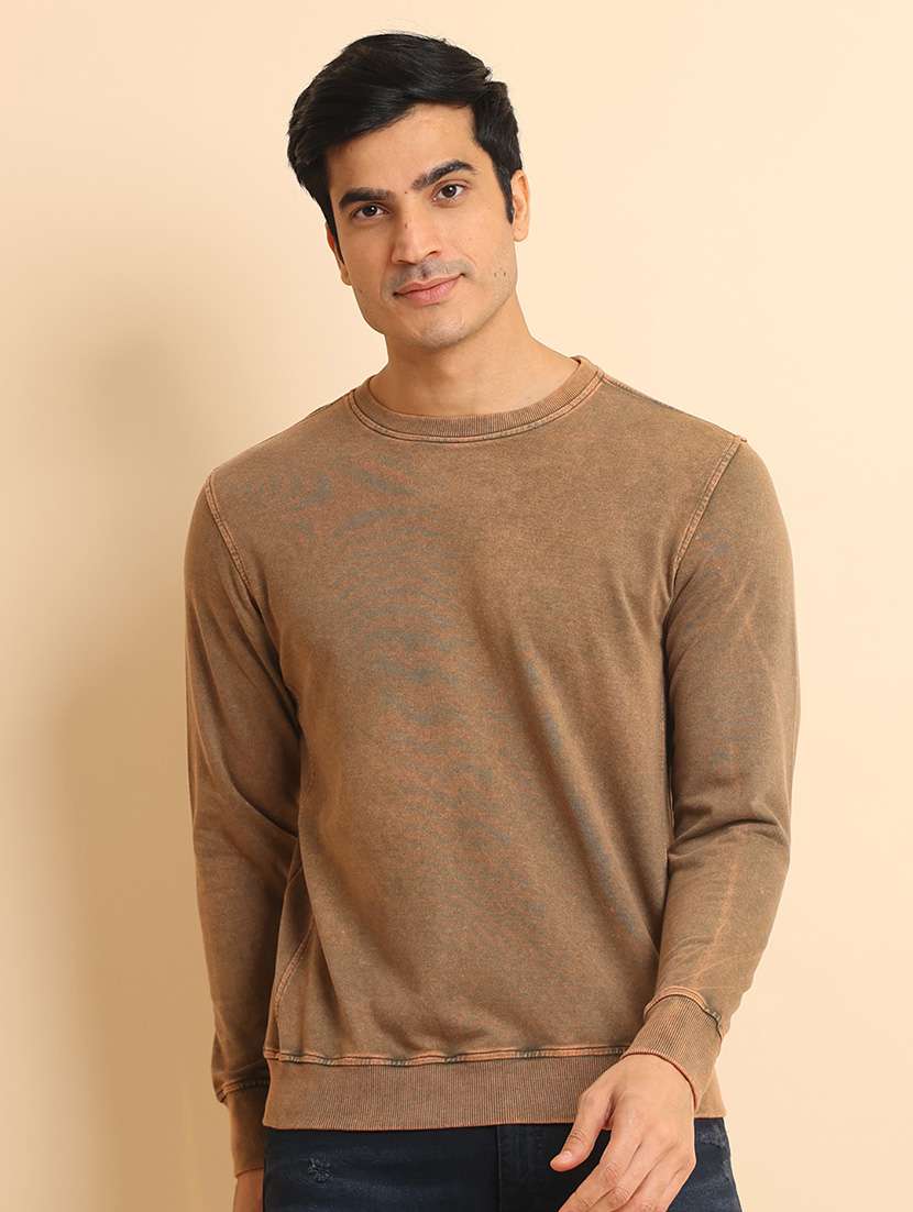 men long sleeves plain sweatshirt - 21724387 -  Standard Image - 1